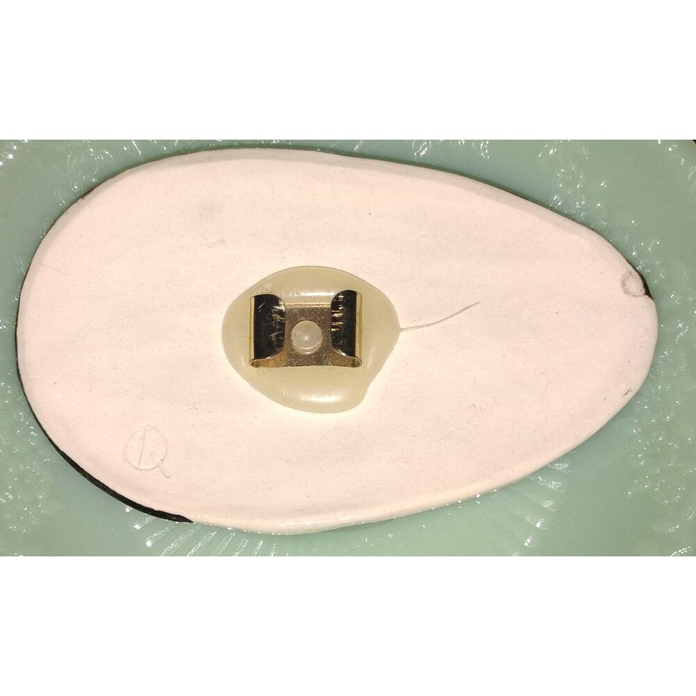 Artisan Ceramic Art Deco Lady Bolo Tie Slide – Oversized Statement Piece - Picture 2 of 2